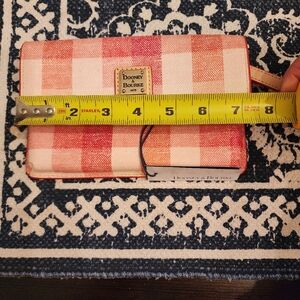 Dooney & Bourke Quadretto Milly Wristlet Wallet Clutch - CORAL